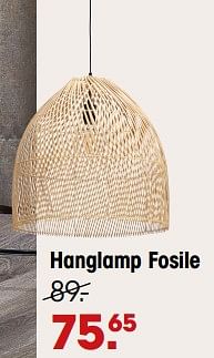 Aanbiedingen Hanglamp fosile - Huismerk - Kwantum - Geldig van 12/09/2022 tot 18/09/2022 bij Kwantum