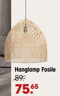 Aanbiedingen Hanglamp fosile - Huismerk - Kwantum - Geldig van 19/09/2022 tot 22/09/2022 bij Kwantum