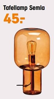 Aanbiedingen Tafellamp semla - Huismerk - Kwantum - Geldig van 12/09/2022 tot 18/09/2022 bij Kwantum