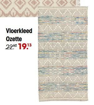 Aanbiedingen Vloerkleed ozette - Huismerk - Kwantum - Geldig van 12/09/2022 tot 18/09/2022 bij Kwantum