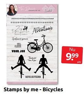 Aanbiedingen Stamps by me - bicycles - Stamps by Me - Geldig van 10/09/2022 tot 18/09/2022 bij Boekenvoordeel