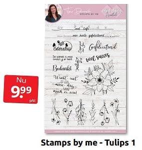 Aanbiedingen Stamps by me - tulips 1 - Stamps by Me - Geldig van 10/09/2022 tot 18/09/2022 bij Boekenvoordeel