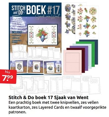 Aanbiedingen Stitch + do boek 17 sjaak van went - Huismerk - Boekenvoordeel - Geldig van 10/09/2022 tot 18/09/2022 bij Boekenvoordeel