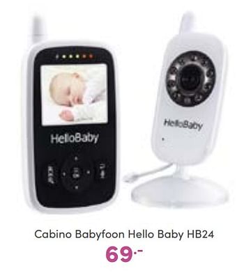 Aanbiedingen Cabino babyfoon hello baby hb24 - Cabino - Geldig van 11/09/2022 tot 17/09/2022 bij Baby & Tiener Megastore