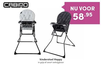 Aanbiedingen Kinderstoel happy - Huismerk - Baby &amp; Tiener Megastore - Geldig van 11/09/2022 tot 17/09/2022 bij Baby & Tiener Megastore