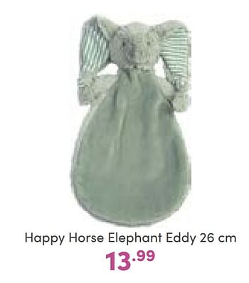 Aanbiedingen Happy horse elephant eddy - Happy Horse - Geldig van 11/09/2022 tot 17/09/2022 bij Baby & Tiener Megastore