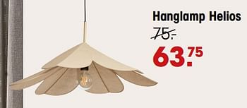Aanbiedingen Hanglamp helios - Huismerk - Kwantum - Geldig van 23/09/2022 tot 25/09/2022 bij Kwantum