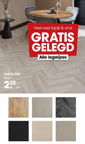 Aanbiedingen Tapijt + vinyl - Huismerk - Kwantum - Geldig van 23/09/2022 tot 25/09/2022 bij Kwantum