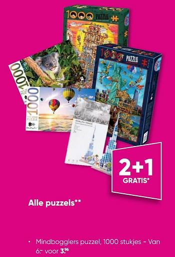 Aanbiedingen Mindbogglers puzzel - Huismerk - Big Bazar - Geldig van 12/09/2022 tot 25/09/2022 bij Big Bazar