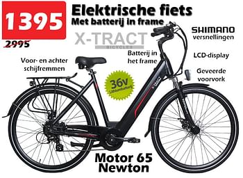 Aanbiedingen Elektrische fiets met batterij in frame - X-tract - Geldig van 01/09/2022 tot 25/09/2022 bij Itek