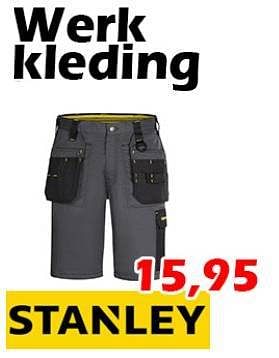 Aanbiedingen Werk kleding - Stanley - Geldig van 01/09/2022 tot 25/09/2022 bij Itek