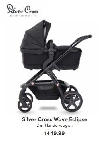 Aanbiedingen Silver cross wave eclipse 2 in 1 kinderwagen - Silver Cross - Geldig van 18/09/2022 tot 24/09/2022 bij Baby & Tiener Megastore
