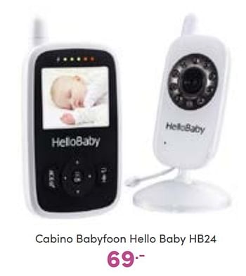 Aanbiedingen Cabino babyfoon hello baby hb24 - Cabino - Geldig van 18/09/2022 tot 24/09/2022 bij Baby & Tiener Megastore