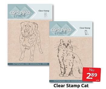 Aanbiedingen Clear stamp cat - Huismerk - Boekenvoordeel - Geldig van 17/09/2022 tot 25/09/2022 bij Boekenvoordeel