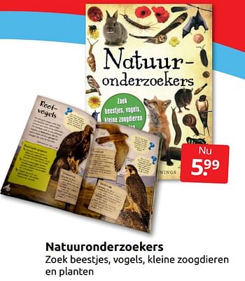 Aanbiedingen Natuuronderzoekers - Huismerk - Boekenvoordeel - Geldig van 17/09/2022 tot 25/09/2022 bij Boekenvoordeel
