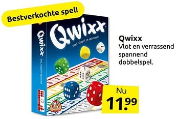 Aanbiedingen Qwixx - White Goblin Games - Geldig van 17/09/2022 tot 25/09/2022 bij Boekenvoordeel