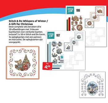 Aanbiedingen Stitch + do whispers of winter - a gift for christmas - Huismerk - Boekenvoordeel - Geldig van 17/09/2022 tot 25/09/2022 bij Boekenvoordeel