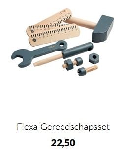 Aanbiedingen Flexa gereedschapsset - Flexa - Geldig van 14/09/2022 tot 17/10/2022 bij Babypark