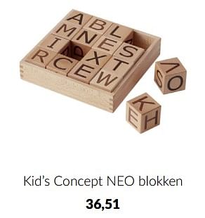 Aanbiedingen Kid’s concept neo blokken - Kid's Concept - Geldig van 14/09/2022 tot 17/10/2022 bij Babypark