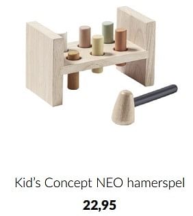 Aanbiedingen Kid’s concept neo hamerspel - Kid's Concept - Geldig van 14/09/2022 tot 17/10/2022 bij Babypark