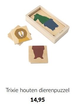 Aanbiedingen Trixie houten dierenpuzzel - Trixie - Geldig van 14/09/2022 tot 17/10/2022 bij Babypark