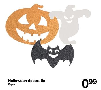 Aanbiedingen Halloween decoratie - Huismerk - Zeeman  - Geldig van 24/09/2022 tot 30/09/2022 bij Zeeman