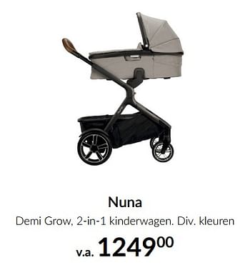 Aanbiedingen Nuna demi grow, 2-in-1 kinderwagen - Nuna - Geldig van 15/09/2022 tot 17/10/2022 bij Babypark