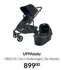 Aanbiedingen Uppababy cruz v2, 2-in-1 kinderwagen - Uppababy - Geldig van 15/09/2022 tot 17/10/2022 bij Babypark
