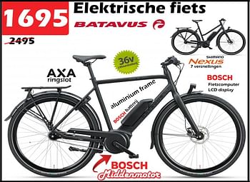 Aanbiedingen Elektrische fiets - Batavus - Geldig van 15/09/2022 tot 09/10/2022 bij Itek