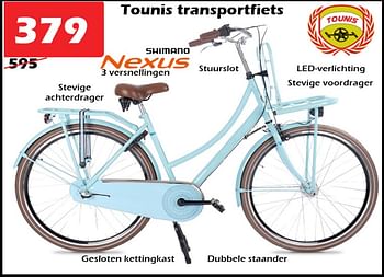 Aanbiedingen Tounis transportfiets - Tounis - Geldig van 15/09/2022 tot 09/10/2022 bij Itek