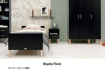 Aanbiedingen Bopita floris bed - Bopita - Geldig van 14/09/2022 tot 17/10/2022 bij Babypark