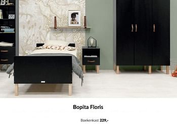 Aanbiedingen Bopita floris boekenkast - Bopita - Geldig van 14/09/2022 tot 17/10/2022 bij Babypark