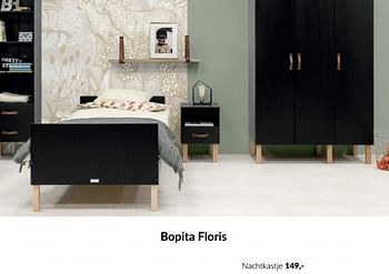 Aanbiedingen Bopita floris nachtkastje - Bopita - Geldig van 14/09/2022 tot 17/10/2022 bij Babypark