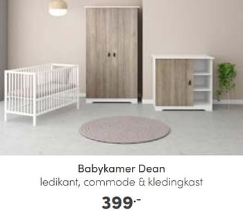 Aanbiedingen Babykamer dean - Huismerk - Baby &amp; Tiener Megastore - Geldig van 25/09/2022 tot 01/10/2022 bij Baby & Tiener Megastore