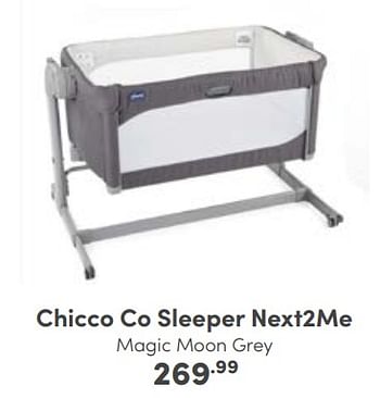 Aanbiedingen Chicco co sleeper next2me magic moon grey - Chicco - Geldig van 25/09/2022 tot 01/10/2022 bij Baby & Tiener Megastore