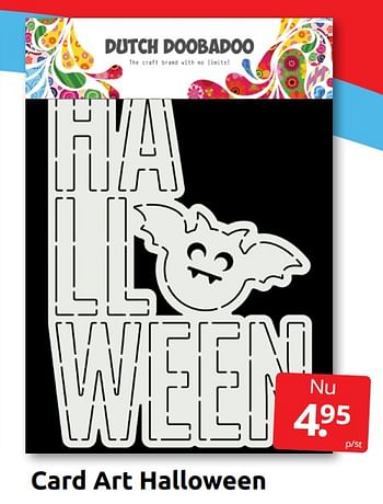 Aanbiedingen Card art halloween - Huismerk - Boekenvoordeel - Geldig van 24/09/2022 tot 02/10/2022 bij Boekenvoordeel