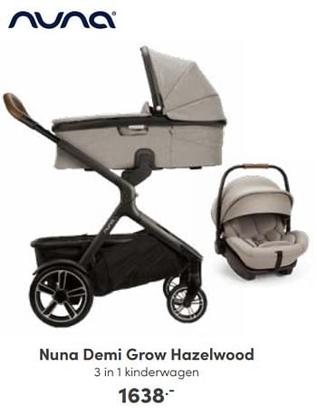 Aanbiedingen Nuna demi grow hazelwood 3 in 1 kinderwagen - Nuna - Geldig van 25/09/2022 tot 01/10/2022 bij Baby & Tiener Megastore