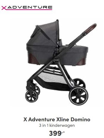 Aanbiedingen X adventure xline domino 3 in 1 kinderwagen - Xadventure - Geldig van 25/09/2022 tot 01/10/2022 bij Baby & Tiener Megastore