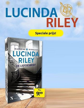 Aanbiedingen Lucinda riley - Huismerk - Boekenvoordeel - Geldig van 24/09/2022 tot 02/10/2022 bij Boekenvoordeel