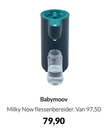 Aanbiedingen Babymoov milky now flessenbereider - BabyMoov - Geldig van 20/09/2022 tot 17/10/2022 bij Babypark