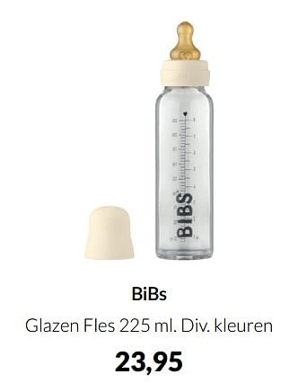 Aanbiedingen Bibs glazen fles - Bibs - Geldig van 20/09/2022 tot 17/10/2022 bij Babypark