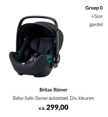 Aanbiedingen Britax römer baby-safe isense autostoel - Britax - Geldig van 20/09/2022 tot 17/10/2022 bij Babypark
