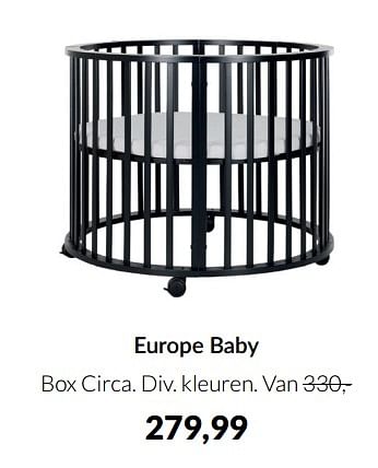 Aanbiedingen Europe baby box circa - Europe baby - Geldig van 20/09/2022 tot 17/10/2022 bij Babypark