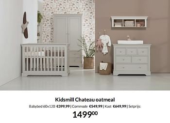 Aanbiedingen Kidsmill chateau oatmeal - Kidsmill - Geldig van 20/09/2022 tot 17/10/2022 bij Babypark