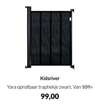 Aanbiedingen Kidsriver yara oprolbaar traphekje zwart - Kidsriver - Geldig van 20/09/2022 tot 17/10/2022 bij Babypark