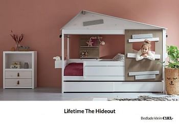 Aanbiedingen Lifetime the hideout bedlade klein - Lifetime - Geldig van 20/09/2022 tot 17/10/2022 bij Babypark
