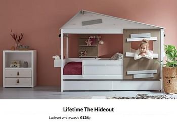 Aanbiedingen Lifetime the hideout ladeset whitewash - Lifetime - Geldig van 20/09/2022 tot 17/10/2022 bij Babypark