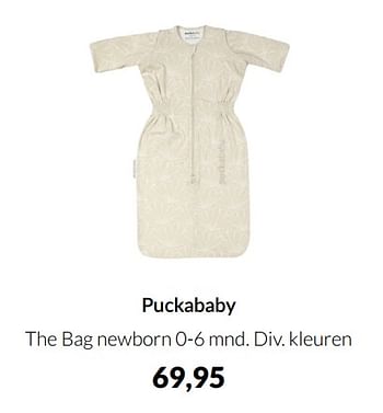 Aanbiedingen Puckababy the bag newborn - Puckababy - Geldig van 20/09/2022 tot 17/10/2022 bij Babypark