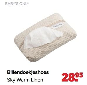 Aanbiedingen Baby`s only billendoekjeshoes sky warm linen - Baby's Only - Geldig van 26/09/2022 tot 22/10/2022 bij Baby-Dump