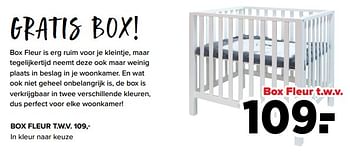 Aanbiedingen Box fleur t.w.v. - Huismerk - Baby-Dump - Geldig van 26/09/2022 tot 22/10/2022 bij Baby-Dump